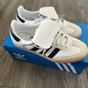 Adidas Women's White and Black Samba
